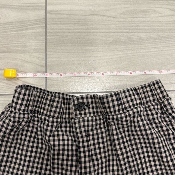 Girls white fox cotton plaid gingham pants size large  Can fit womens xxs-xs as - Picture 3 of 5